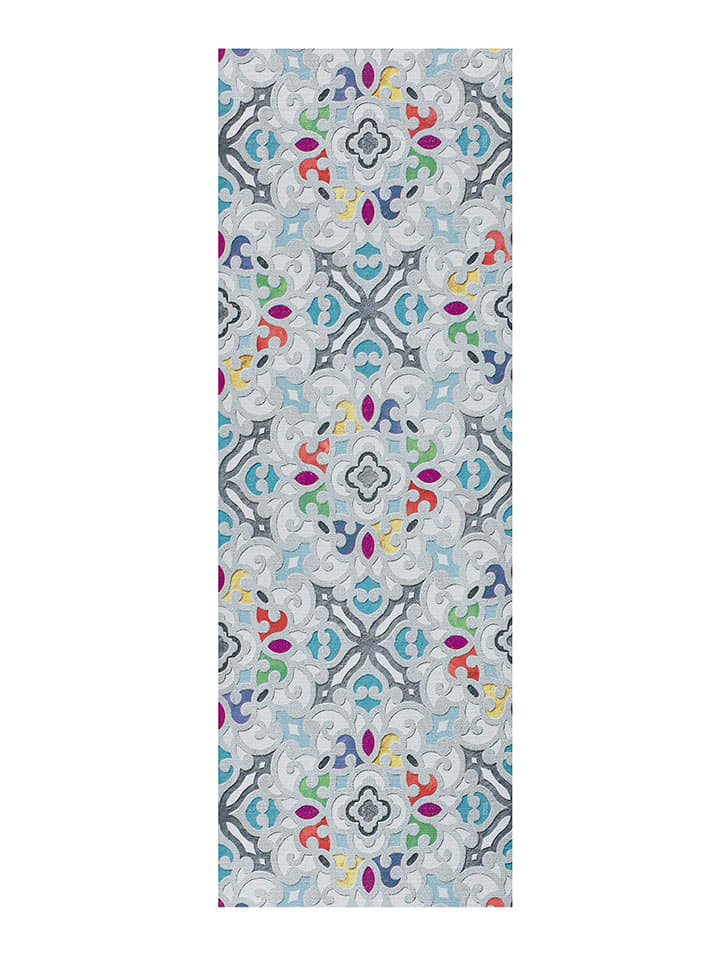 Atticgo Chodnik "Valentina" w kolorze niebieskim rozmiar: 52x100 cm