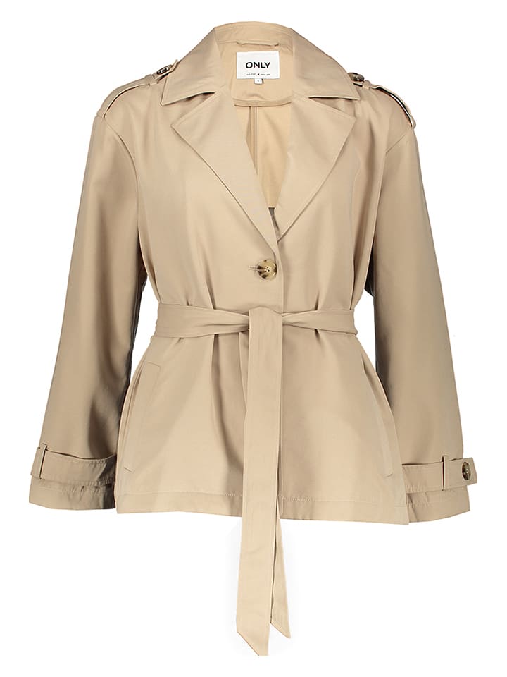 ONLY Trencz w kolorze beżowym rozmiar: S