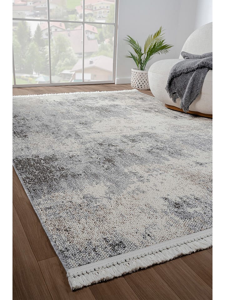 ABERTO DESIGN Dywan "Bastia" w kolorze jasnoszaro-kremowym rozmiar: 80x150 cm