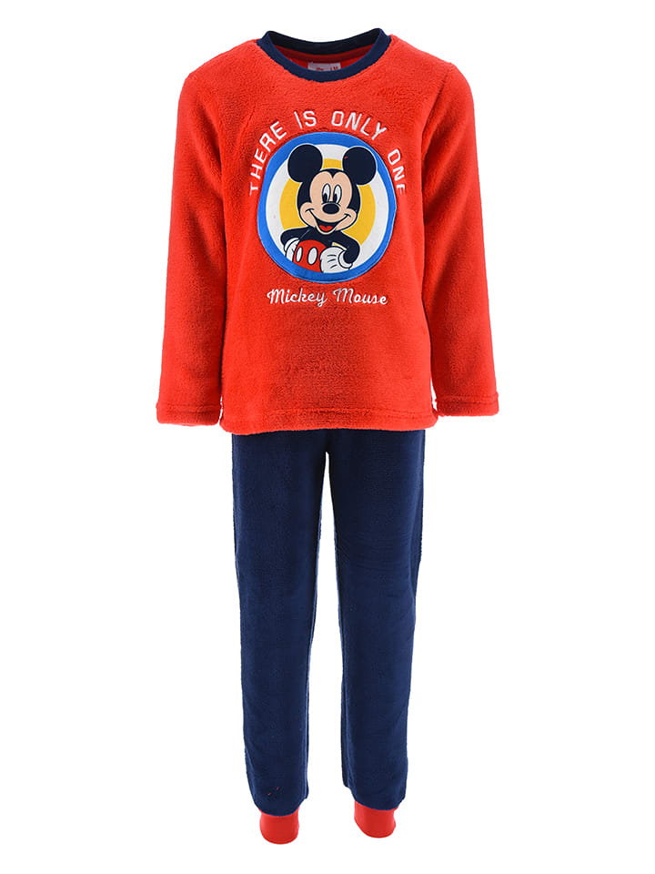 Disney Mickey Mouse Piżama "Myszka Miki" w kolorze granatowo-czerwonym rozmiar: 98