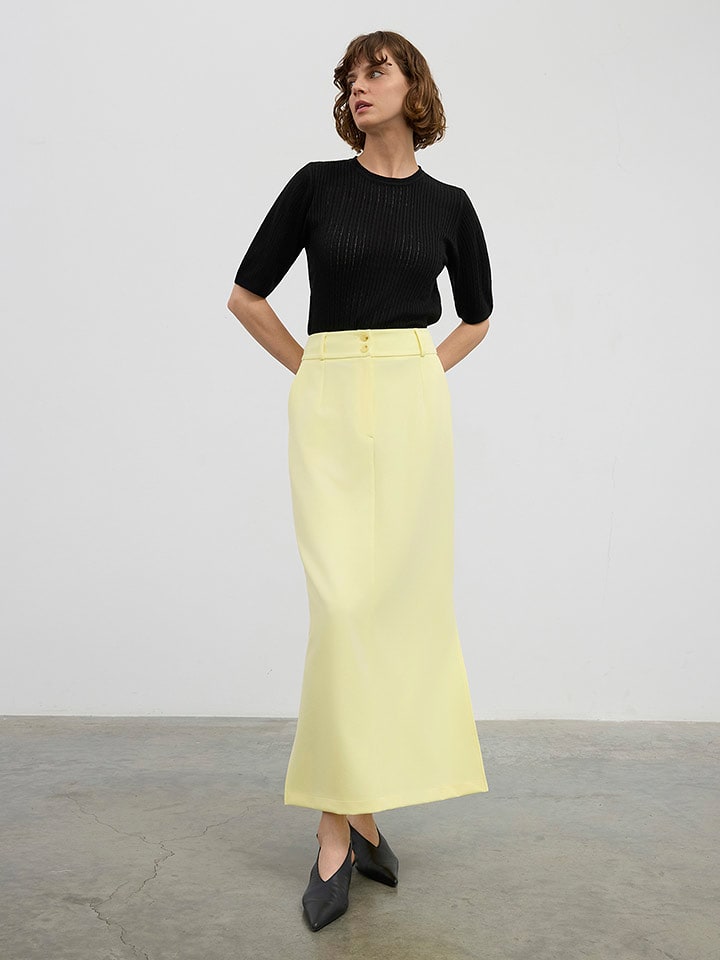 BGN Spódnica w kolorze żółtym rozmiar: 34