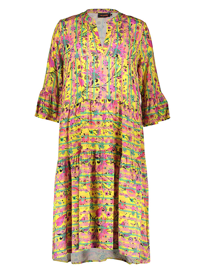 miss goodlife Sukienka w kolorze żółto-różowym rozmiar: M