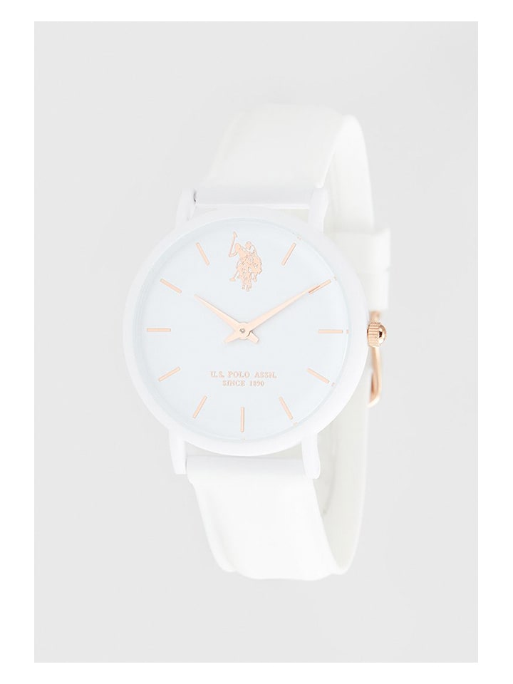 U.S. Polo Assn. Zegarek kwarcowy w kolorze białym rozmiar: onesize