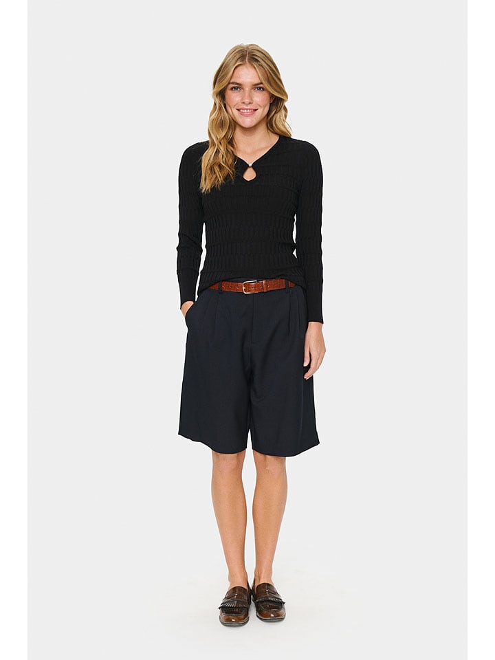 SAINT TROPEZ Bluzka w kolorze czarnym rozmiar: XL