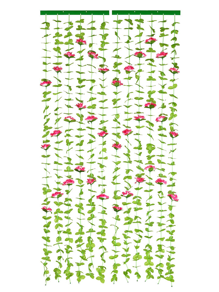 Maximex Zasłona w kolorze zielono-jasnoróżowym - 190 x 90 cm rozmiar: onesize