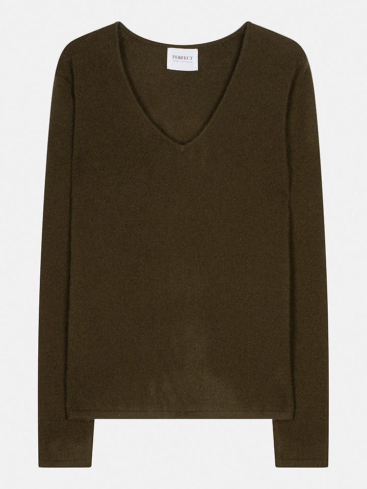 Perfect Cashmere Kaszmirowy sweter "Shannon" w kolorze ciemnobrązowym rozmiar: S