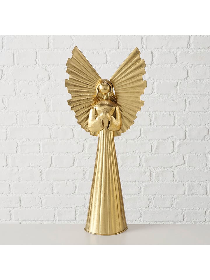 Boltze Figurka dekoracyjna "Nuriel" w kolorze złotym - wys. 54 cm rozmiar: onesize