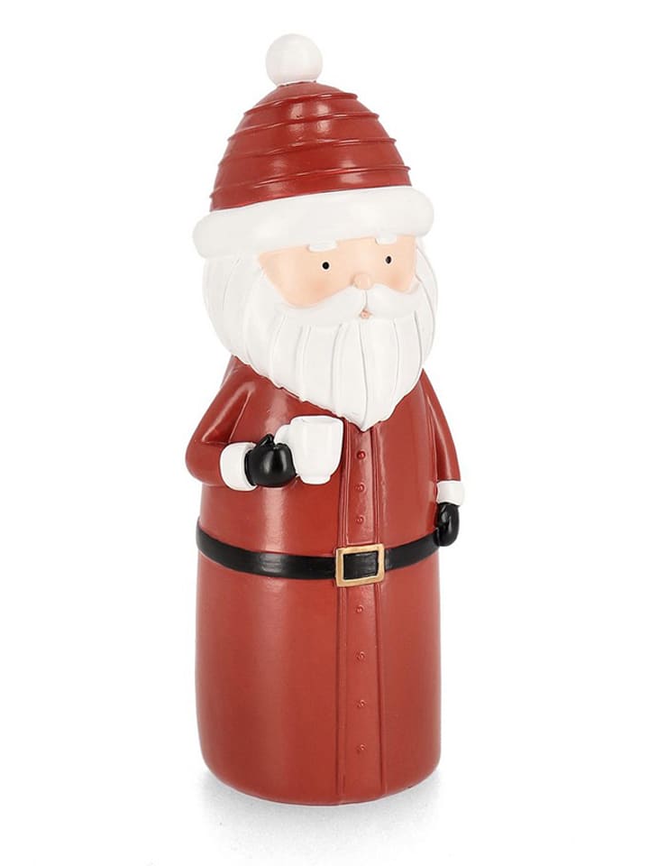 Bizzotto Figurka dekoracyjna "Santa" w kolorze czerwonym - wys. 24 cm rozmiar: onesize