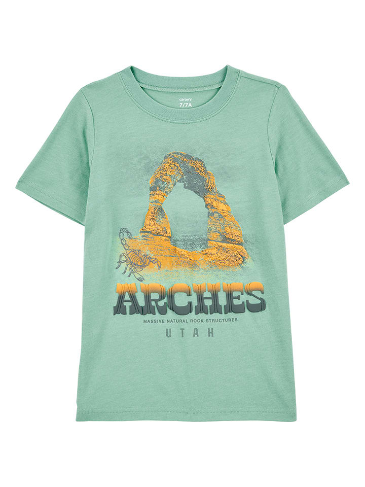 carter's Koszulka w kolorze zielonym rozmiar: 128/134