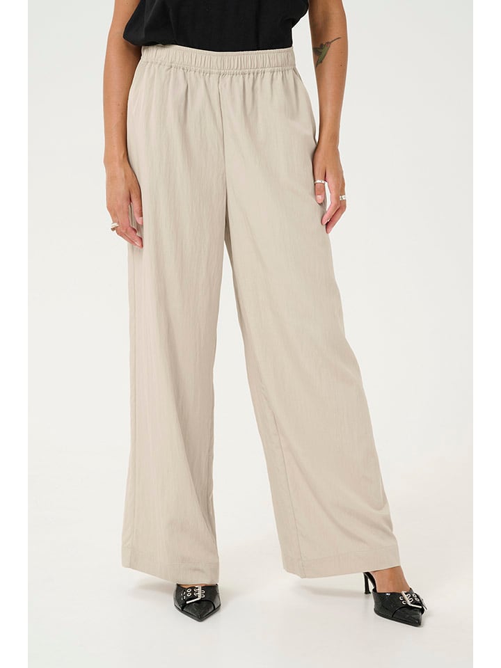 Kaffe Spodnie w kolorze beżowym rozmiar: 46