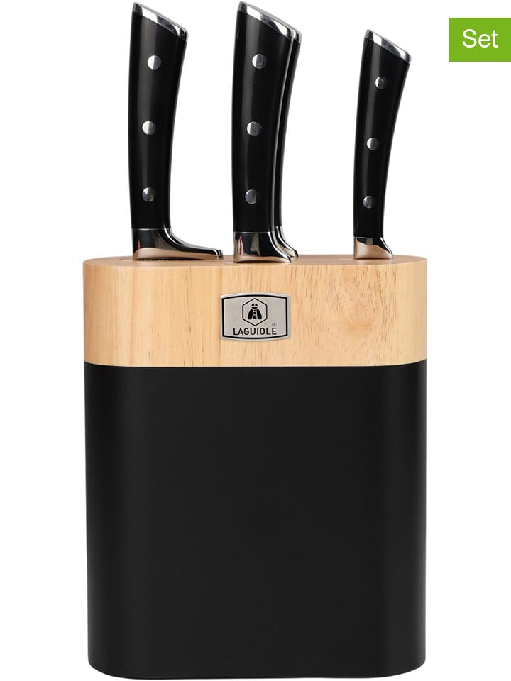 Laguiole 5-częściowy zestaw ''LustroBois'' w kolorze czarno-beżowym rozmiar: onesize