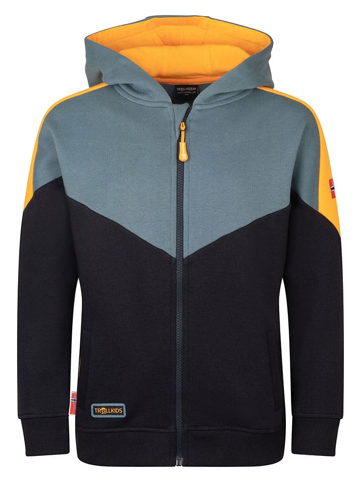 Trollkids Bluza "Flekkefjord" w kolorze czarnym rozmiar: 128