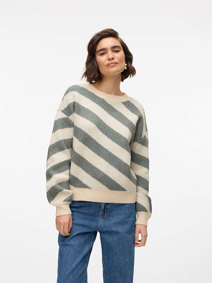 Vero Moda Sweter w kolorze turkusowo-beżowym rozmiar: XL
