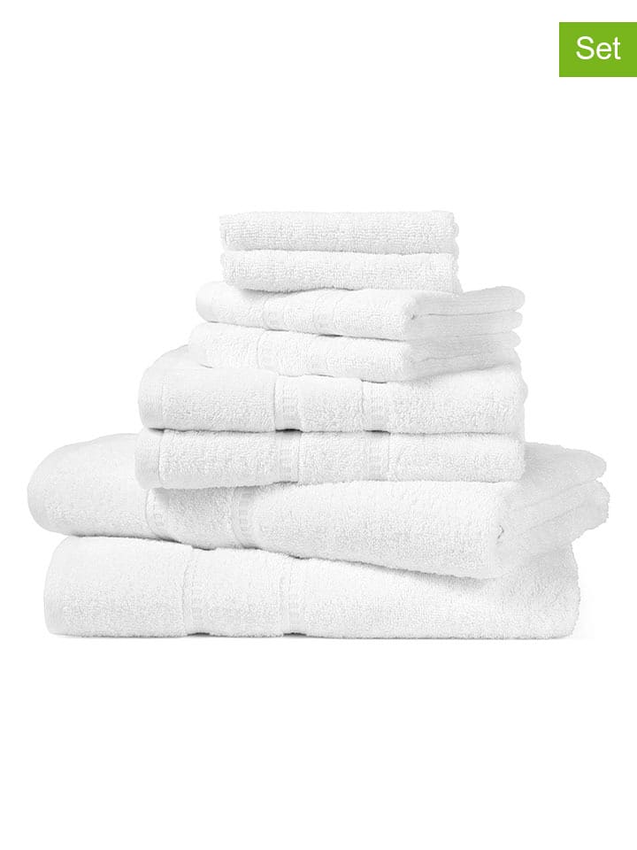 Schiesser 8-częściowy zestaw "Las Palmas" w kolorze białym rozmiar: onesize