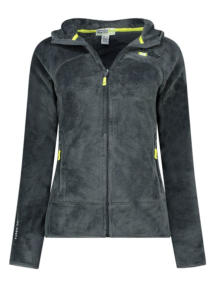 Canadian Peak Kurtka polarowa "Upaloodeak" w kolorze antracytowym rozmiar: 152