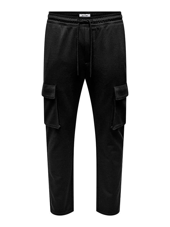 ONLY & SONS Bojówki "Live" w kolorze czarnym rozmiar: S