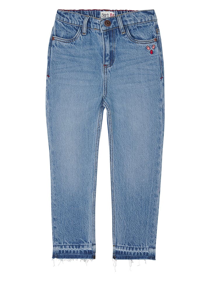 Noppies Dżinsy "Novi" - Mom fit - w kolorze niebieskim rozmiar: 134