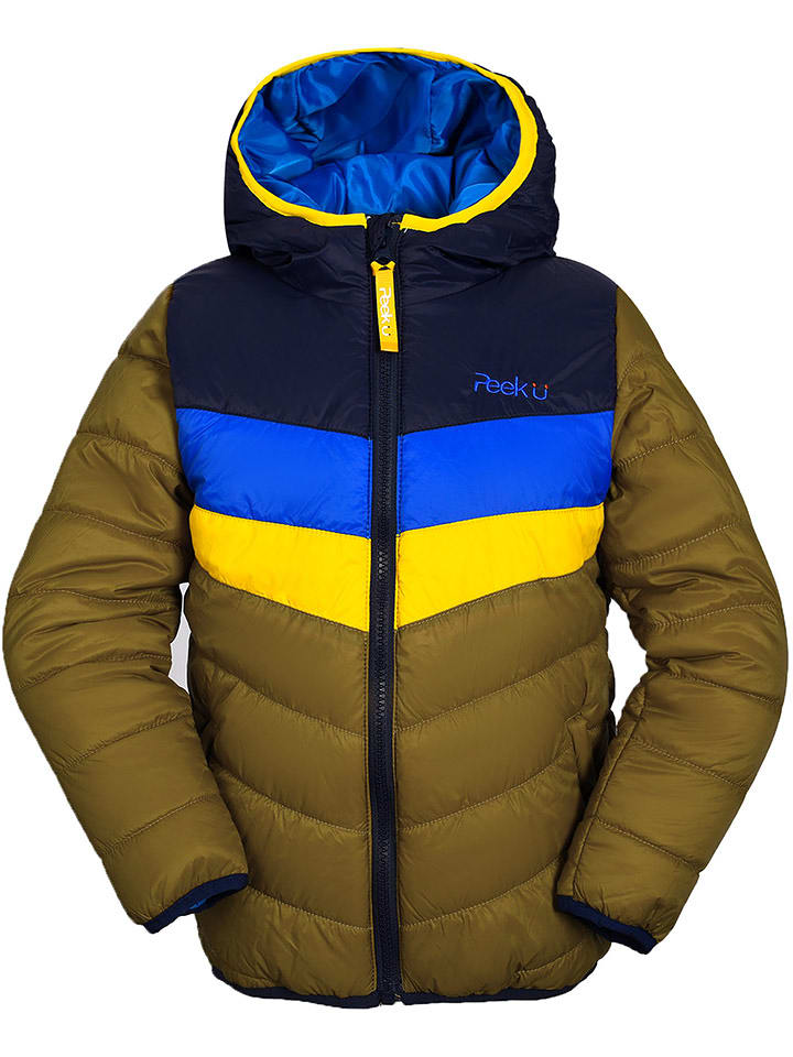 Peek U Całoroczna kurtka pikowana "Baz" w kolorze khaki rozmiar: 110