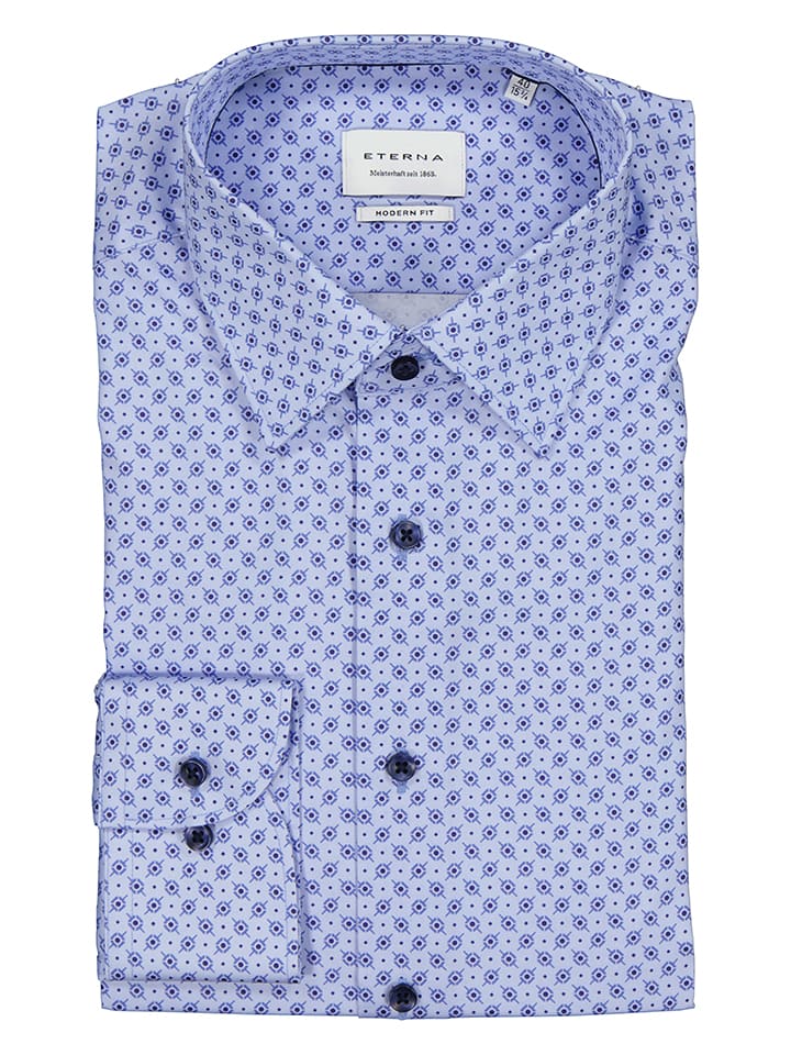 Eterna Koszula - Modern fit - w kolorze błękitno-niebieskim rozmiar: 38