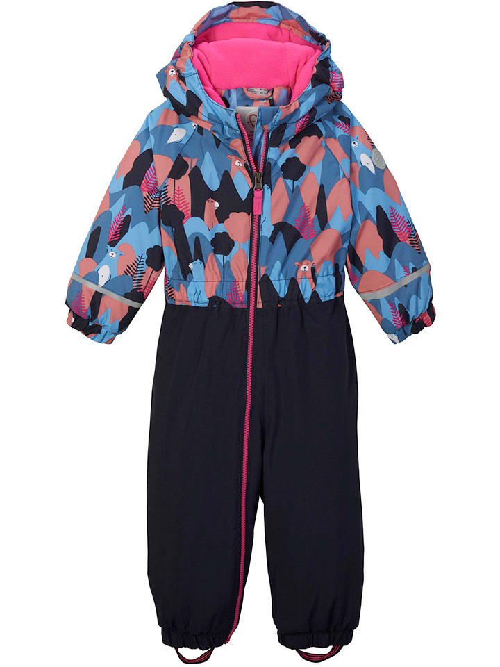 Killtec Kombinezon zimowy w kolorze granatowo-błękitno-jasnoróżowym rozmiar: 86/92