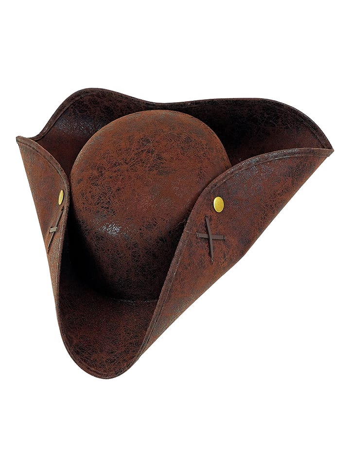 Carnival Party Kapelusz "Pirate tricorn hat" w kolorze brązowym rozmiar: onesize