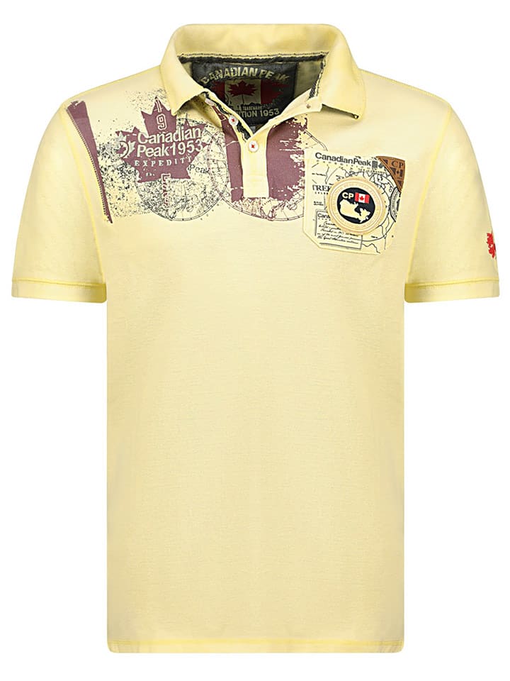 Canadian Peak Koszulka polo "Kimaceak" w kolorze żółtym rozmiar: L