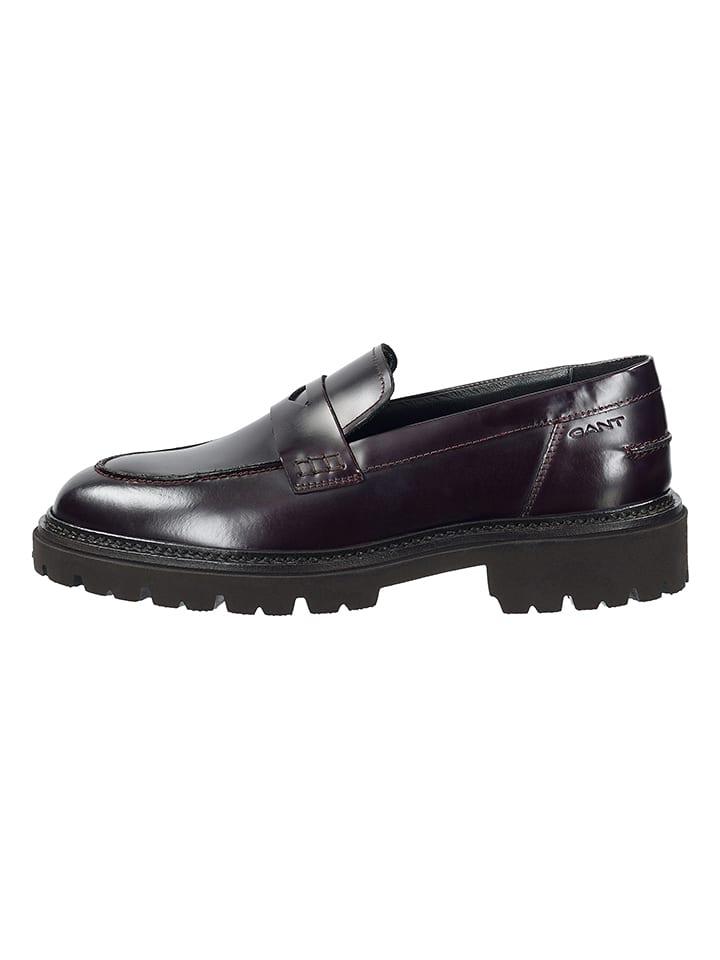 GANT Footwear Skórzane trzewiki "Ivyhill" w kolorze bordowym rozmiar: 40