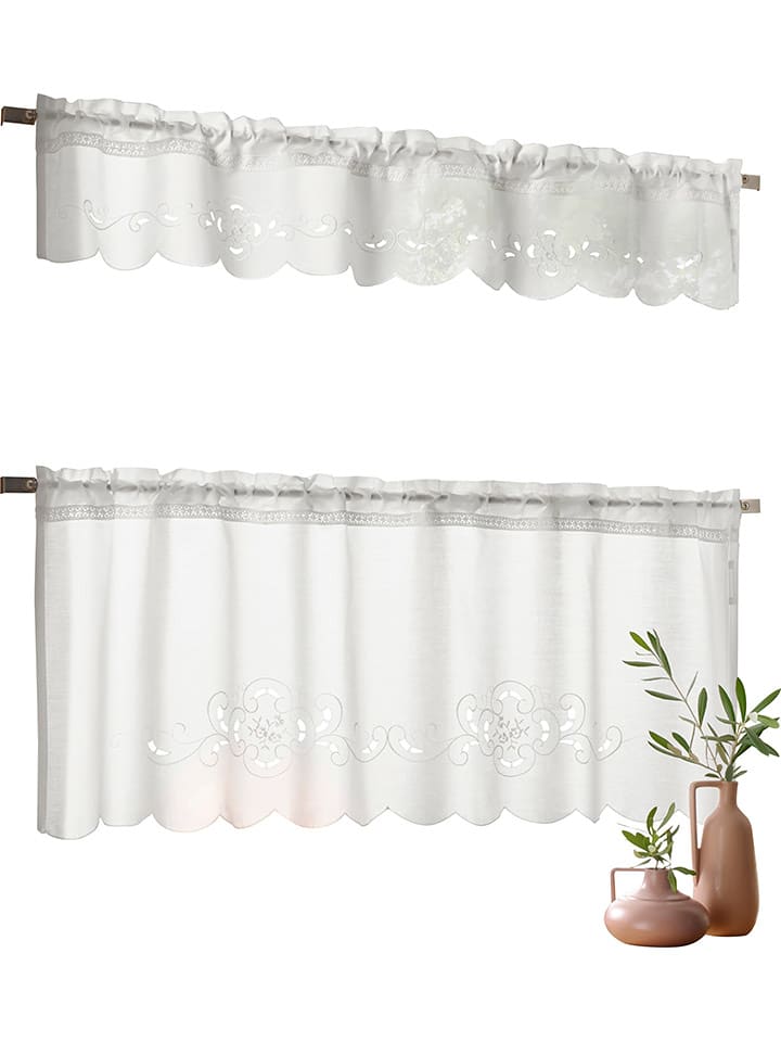 heine home Zazdrostka w kolorze białym rozmiar: 45x120 cm