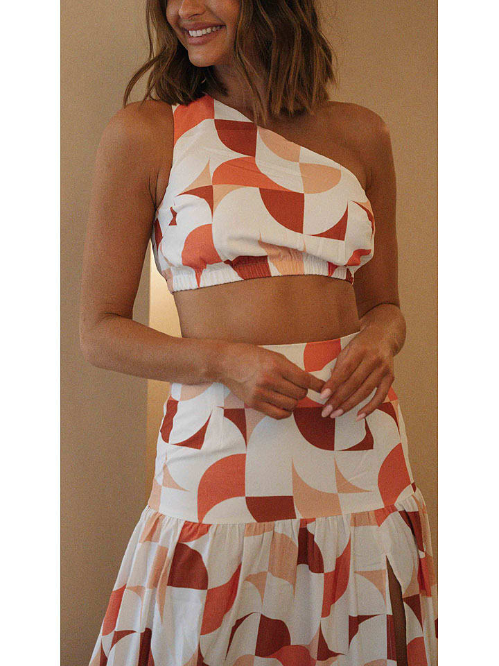 LA Angels 2-częściowy zestaw w kolorze czerwono-pomarańczowo-białym rozmiar: S