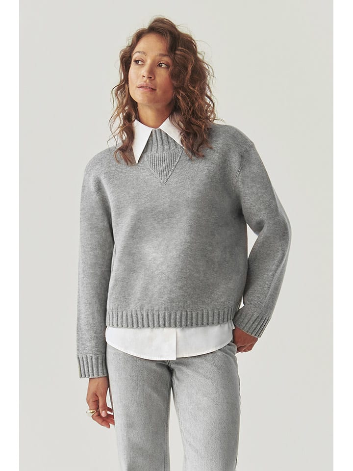 TATUUM Sweter "Malmana 1" w kolorze szarym rozmiar: L