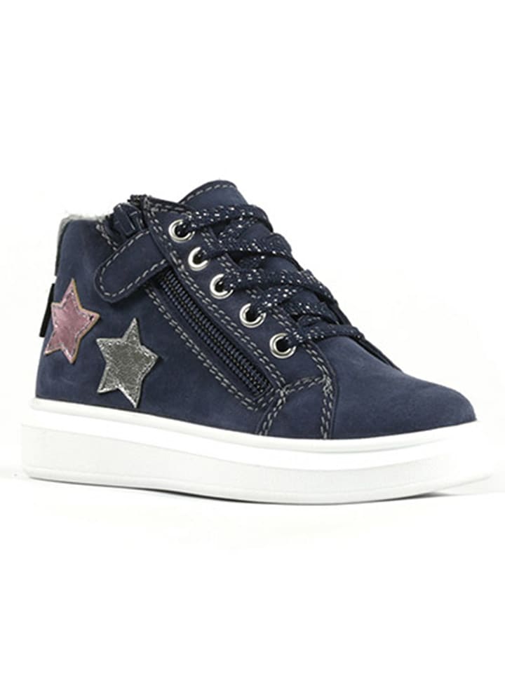 Richter Shoes Skórzane sneakersy "Alessa" w kolorze granatowym rozmiar: 32
