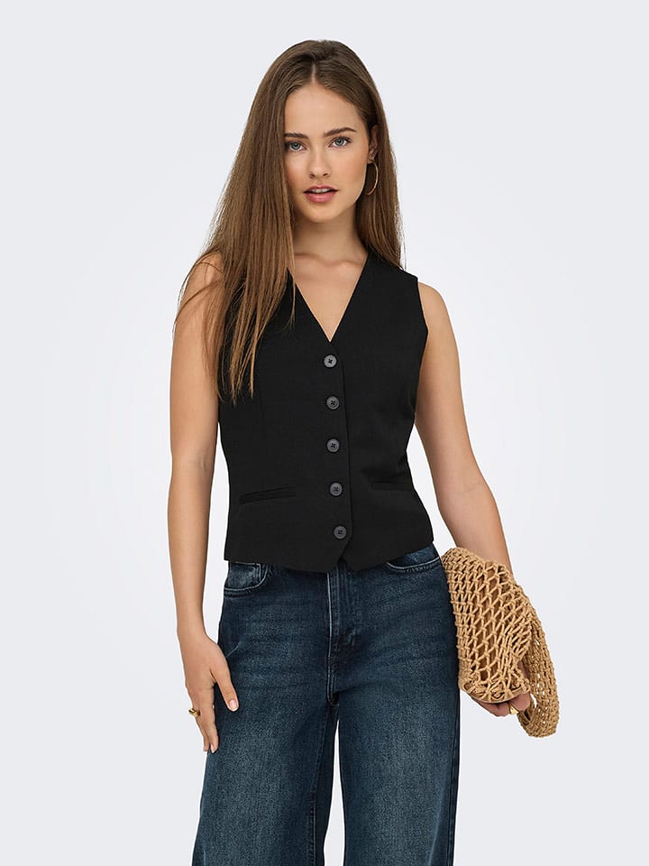 ONLY Kamizelka w kolorze czarnym rozmiar: 36