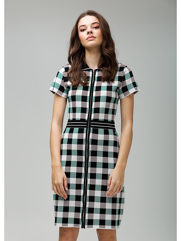 4funkyflavours Sukienka "FInd The Way" w kolorze czarno-białym rozmiar: L