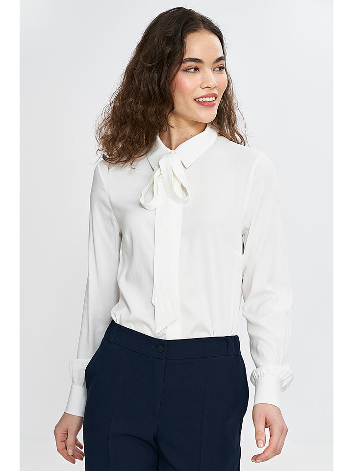 Nife Bluzka w kolorze kremowym rozmiar: 38