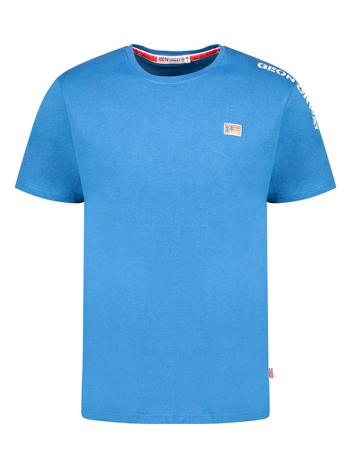 Geographical Norway Koszulka "Jaredo" w kolorze niebieskim rozmiar: 128