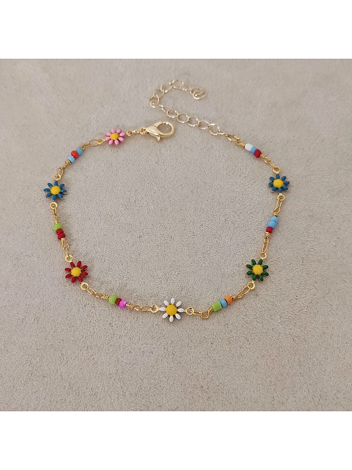 Nakkash Pozłacana bransoletka z elementami ozdobnymi rozmiar: onesize