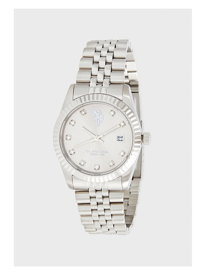 U.S. Polo Assn. Zegarek kwarcowy w kolorze srebrnym rozmiar: onesize