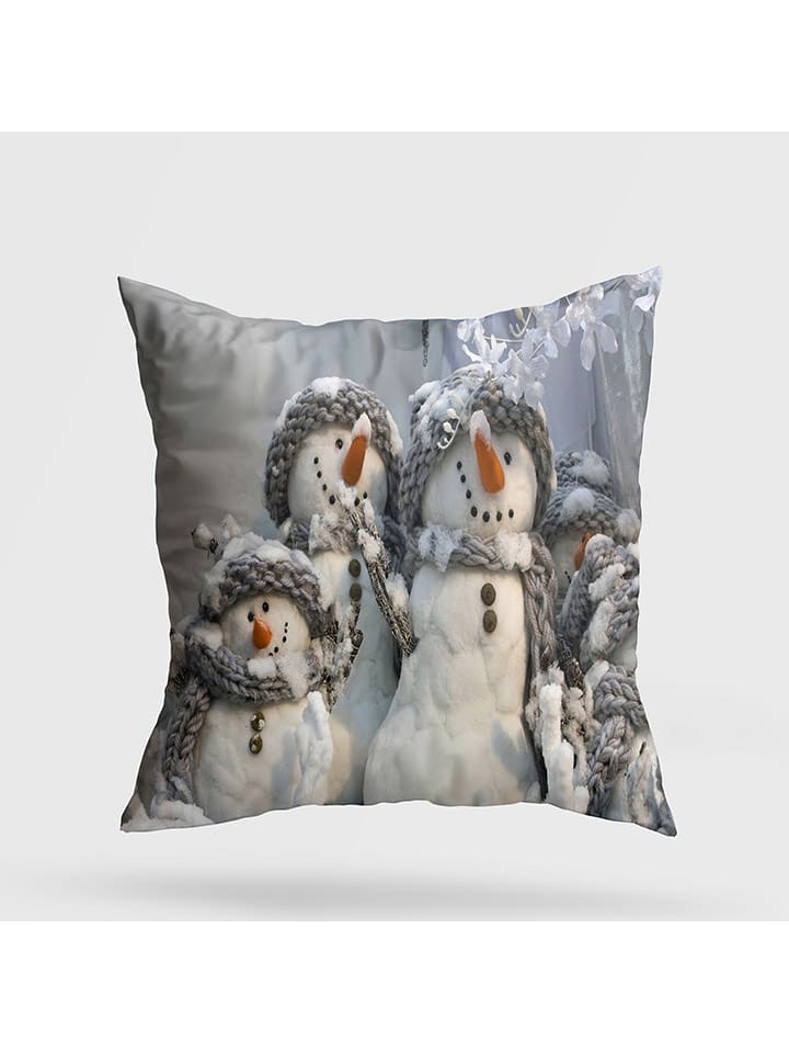 ABERTO DESIGN Poduszka w kolorze szaro-białym rozmiar: 43x43 cm