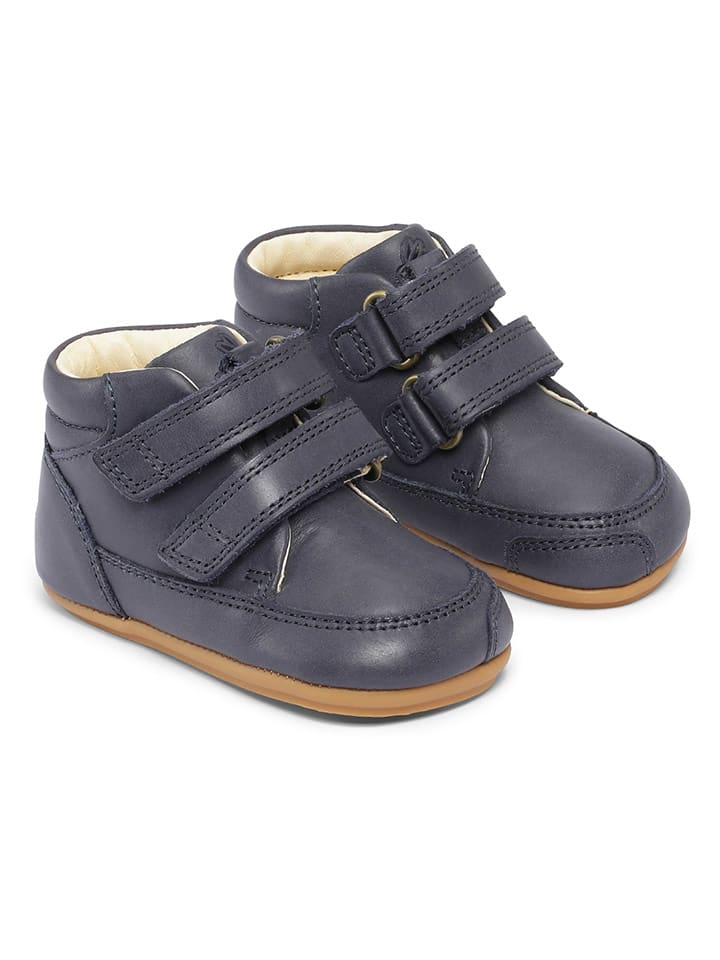 Bundgaard Skórzane buty "Prewalker II Strap" w kolorze granatowym do nauki chodzenia rozmiar: 22