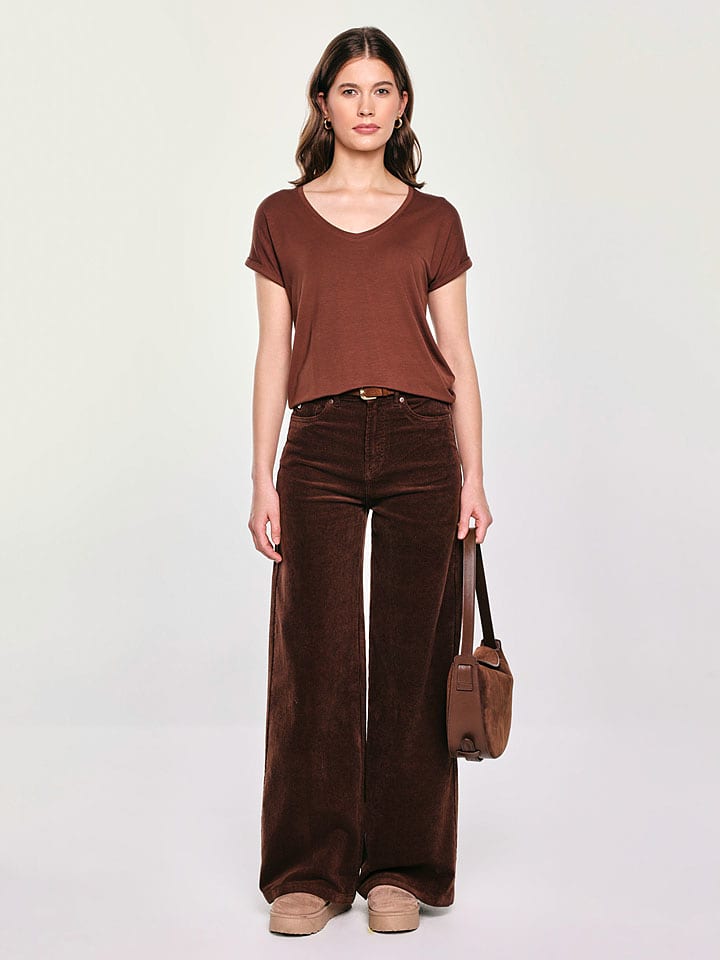 BIG STAR Koszulka w kolorze brązowym rozmiar: S