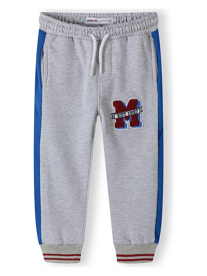 Minoti Spodnie dresowe w kolorze szarym rozmiar: 98/104