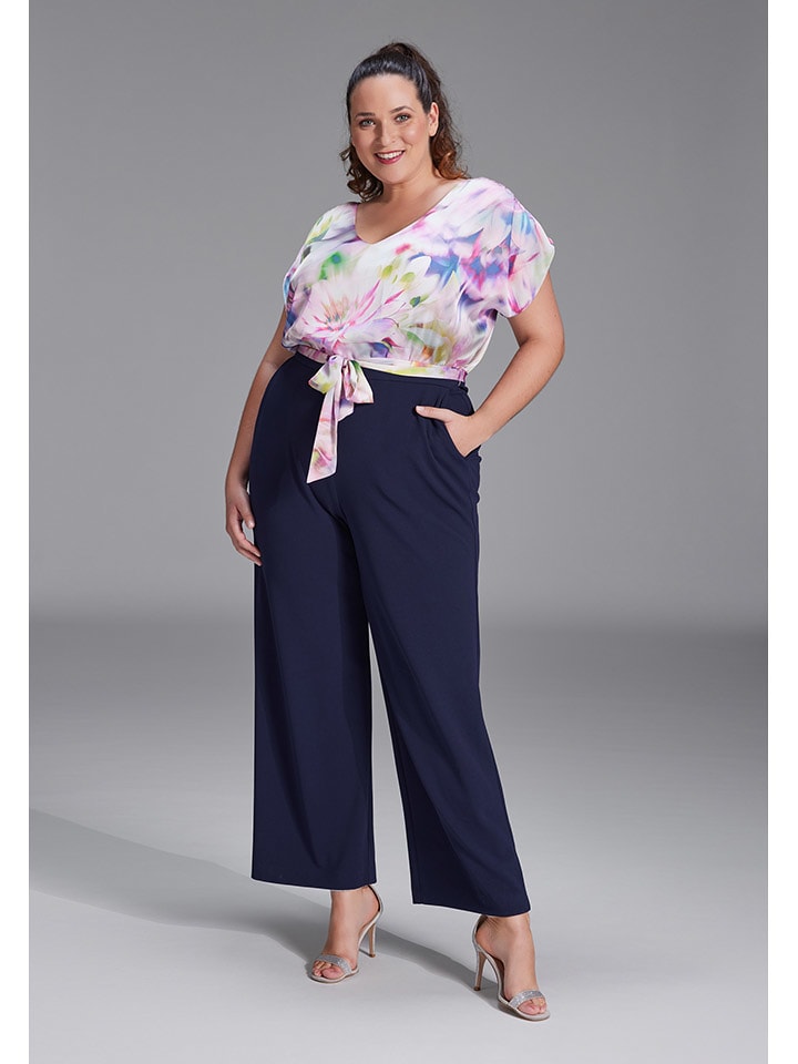 SWING Kombinezon w kolorze granatowo-różowym rozmiar: 48