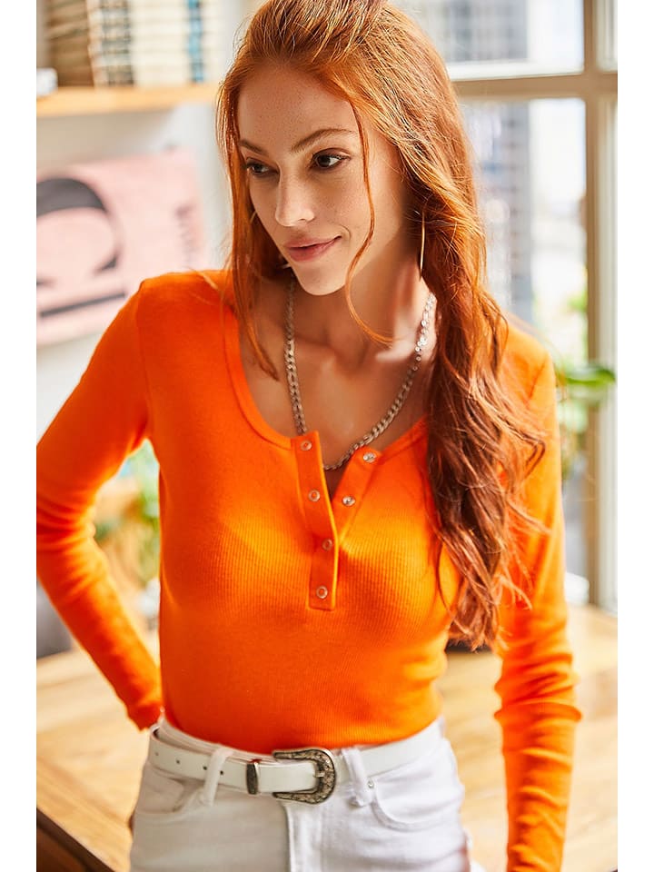 Olalook Koszulka w kolorze pomarańczowym rozmiar: L