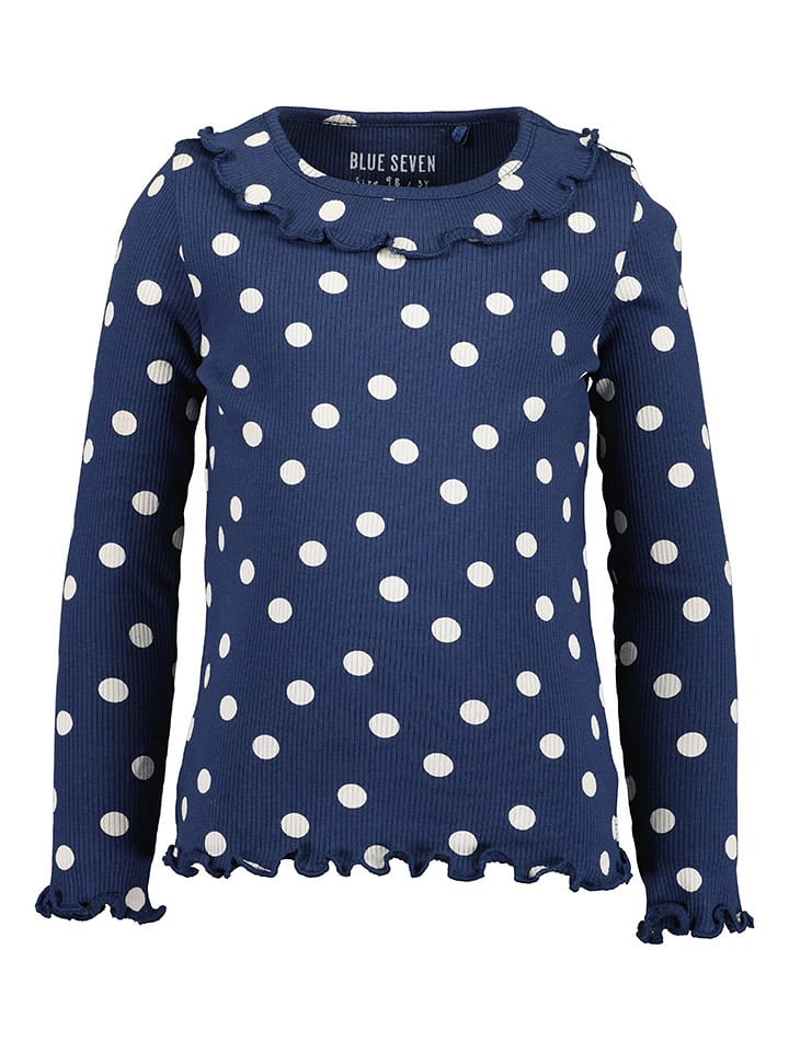 Blue Seven Koszulka w kolorze granatowo-białym rozmiar: 122