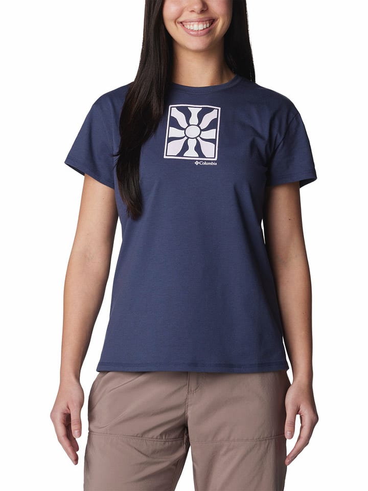 Columbia Koszulka "Sun Trek™" w kolorze granatowym rozmiar: S