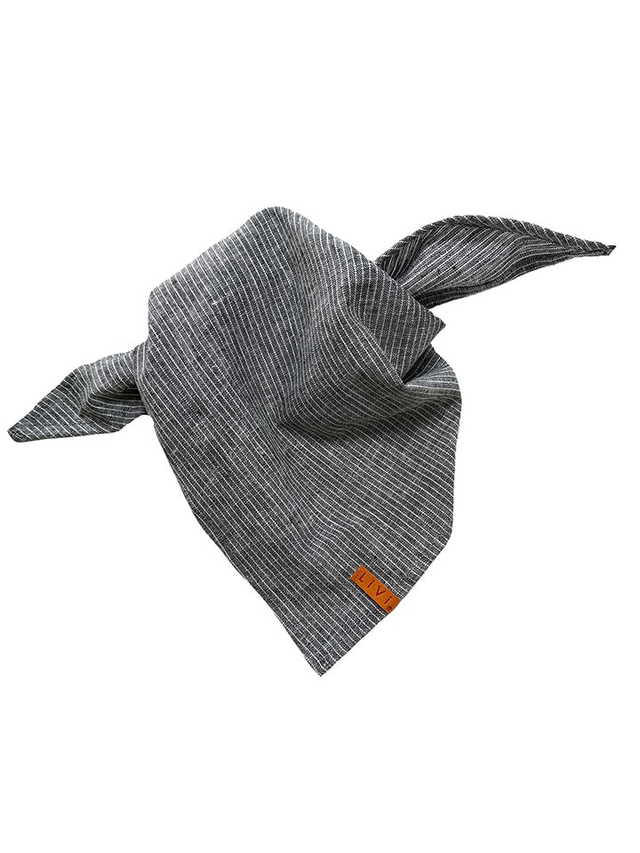 LiVi Lniana chusta w kolorze antracytowym rozmiar: onesize