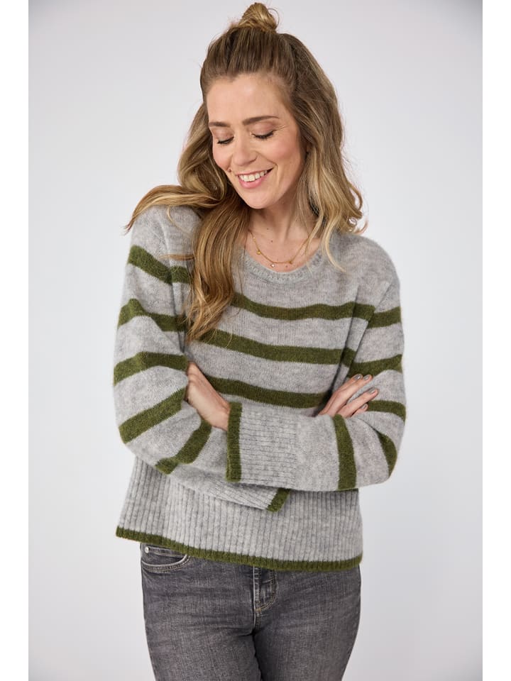 LIEBLINGSSTÜCK Sweter w kolorze zielono-szarym rozmiar: 38
