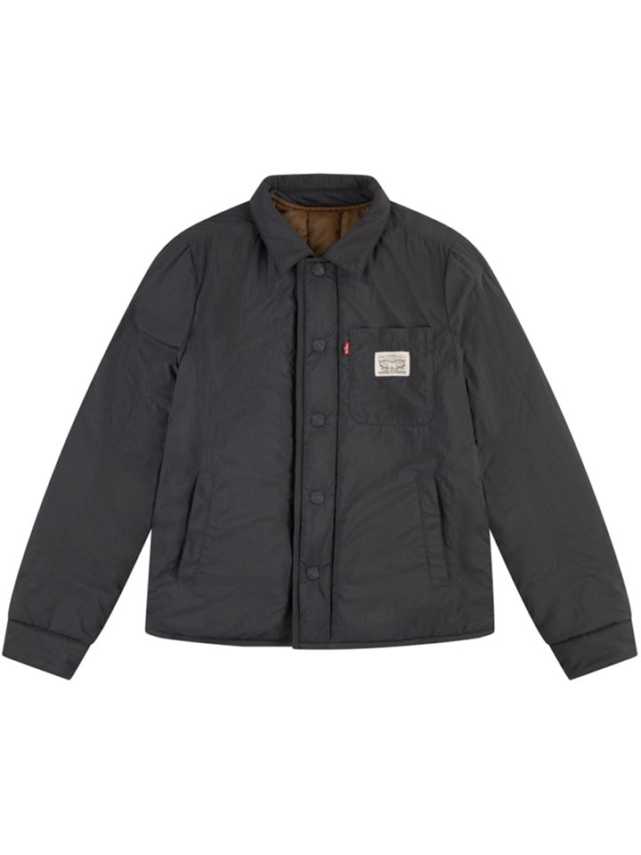 Levi's Kids Dwustronna kurtka przejściowa w kolorze antracytowo-brązowym rozmiar: 164