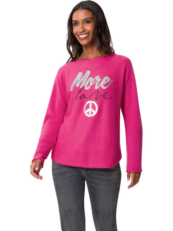 Heine Sweter w kolorze różowym rozmiar: 36