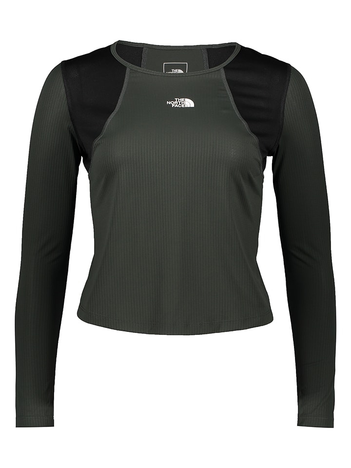 The North Face Koszulka funkcyjna w kolorze oliwkowo-czarnym rozmiar: S